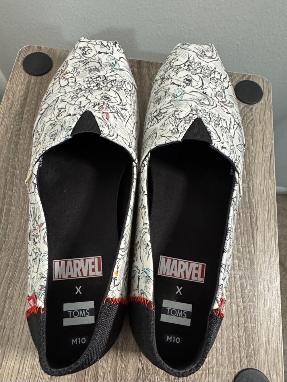 Toms x Marvel Concept Art Print Slip-On Shoes US Men’s 10
